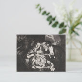 Vintages Baby Jesus Weihnachtskrippe Postkarte (Stehend Vorderseite)