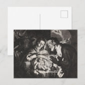 Vintages Baby Jesus Weihnachtskrippe Postkarte (Vorne/Hinten)