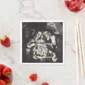 Vintages Baby Jesus Weihnachtskrippe Serviette (Beispiel)