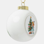 Vintages Baby Keramik Kugel-Ornament (Links)