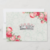 Vintages Baby-kleines Fräulein American Pageant Einladung (Rückseite)