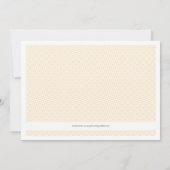 Vintages Baby-Mädchen innerhalb der Einladung (Rückseite)