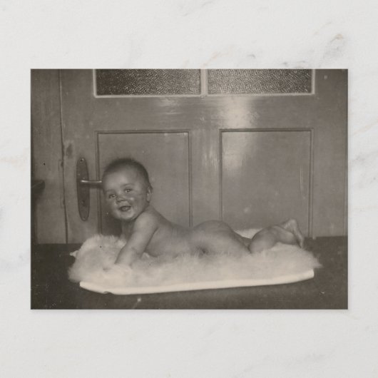Vintages Baby Postkarte (Vorderseite)