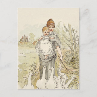 Vintages Baby Postkarte