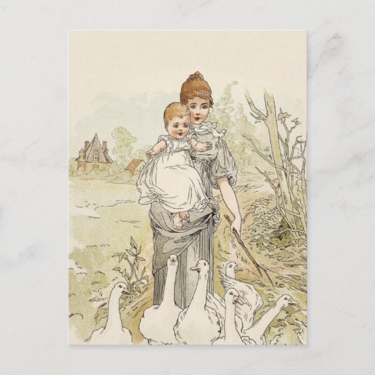 Vintages Baby Postkarte (Vorderseite)