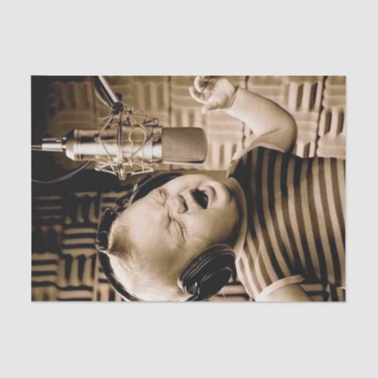 Vintages Baby-Singlepapier Seidenpapier (Vorderseite)