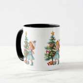 Vintages Baby Tasse (Vorderseite Links)