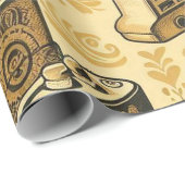 Vintages Baby-Wrapper Geschenkpapier (Rolleneckpunkt)