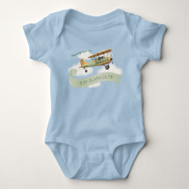 Vintages Babygeschenk für Flugzeuge Baby Strampler