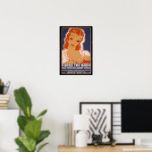 Vintages Babyposter Poster (Heimbüro)