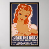 Vintages Babyposter Poster (Vorne)