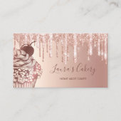 Vintages Bäckerei Cupcake Koch Catering Süßigkeite Visitenkarte (Vorderseite)