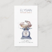 Vintages Bäckereigebäck Koch Visitenkarte (Vorderseite)