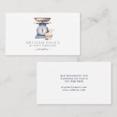 Vintages Bäckereigebäck Koch Visitenkarte (Vorne/Hinten)