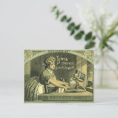 Vintages Backpulver Postkarte von 1880 (Stehend Vorderseite)