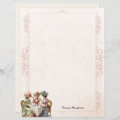 Vintages Backwaren High Tee Personal Stationery Pa (Vorne/Hinten)