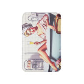 Vintages Bad-Button Badematte (Vorderseite Vertikal)