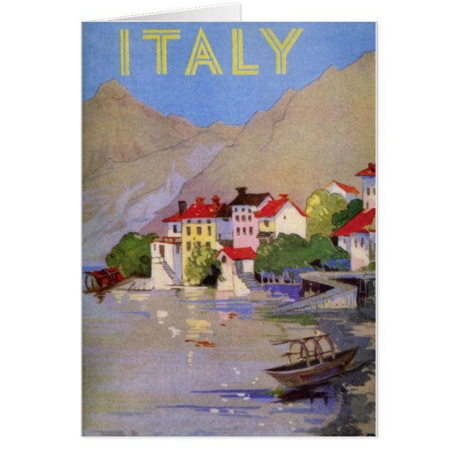 Vintages Badeort Italien Tourismus (Vorne)