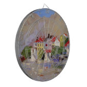 Vintages Badeort Italien Tourismus Dartscheibe (Vorderseite Links)