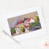 Vintages Badeort Italien Tourismus Rechteckiger Aufkleber (Umschlag)