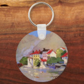 Vintages Badeort Italien Tourismus Schlüsselanhänger (Vorderseite)
