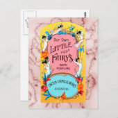 Vintages Badeparfüm unserer kleinen Fee Postkarte (Vorne/Hinten)