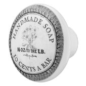 Vintages Badezimmer Handgefertigte Seife Maßgeschn Keramikknauf (Rechts)