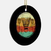 Vintages Badminton-Set Keramik Ornament (Rechts)