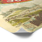 Vintages Bahnplakat Poster (Ecke)