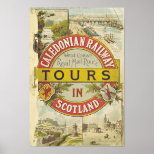 Vintages Bahnplakat Poster