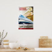 Vintages Bahnposter Poster (Küche)