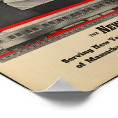 Vintages Bahnreisepaket Poster (Ecke)