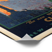 Vintages Bahnreisepaket Poster (Ecke)