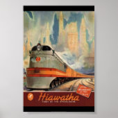Vintages Bahnreisepaket Poster (Vorne)