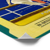 Vintages Bahnreisepaket Poster (Ecke)