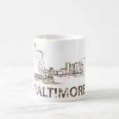 Vintages Baltimore Kaffeetasse (Mittel)