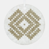 Vintages baltisches Muster Panevala Ornament Aus Metall (Rückseite)