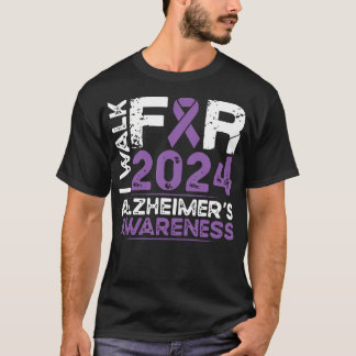 Vintages Band ich laufen für 2024 Alzheimer's Awar T-Shirt