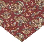 Vintages Banddesign auf Burgund Kurzer Tischläufer (Ecke)