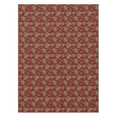 Vintages Banddesign auf Burgund Tischdecke (Vorderseite)