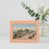 Vintages Bandstand Konzert Daytona Beach Florida Postkarte (Stehend Vorderseite)