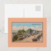 Vintages Bandstand Konzert Daytona Beach Florida Postkarte (Vorne/Hinten)