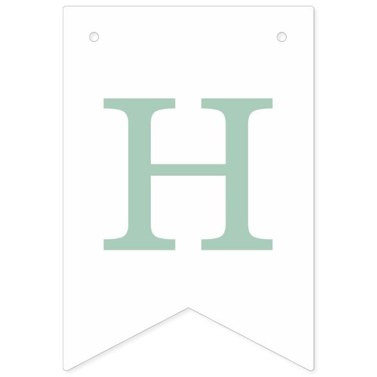 Vintages Banner für die Osterjagd - Minze (Zweite Fahne)