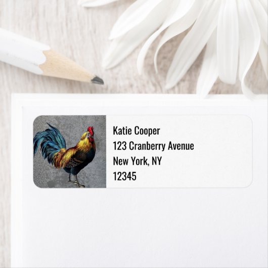 Vintages Bantam-Rooster-Tierbild (Insitu)