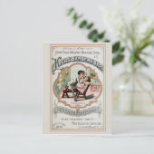 Vintages Barberseil Postkarte (Stehend Vorderseite)