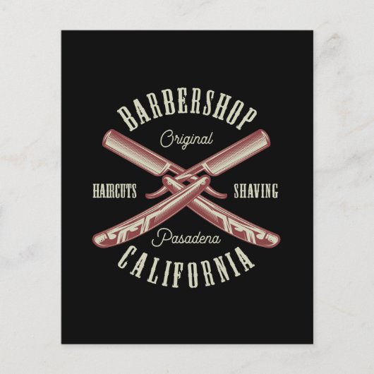 Vintages Barbershop-Logo Flyer (Vorne)