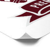 Vintages Barbershop-Logo Poster (Ecke)