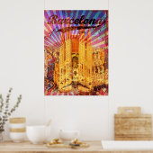 Vintages Barcelona Poster (Küche)