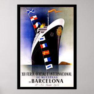 Vintages Barcelona-Reise-Plakat Poster