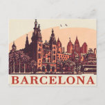 Vintages Barcelona Spanien Postkarte<br><div class="desc">Vintages Barcelona Spanien</div>